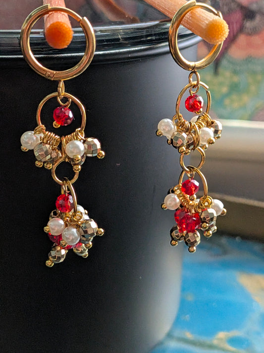 Royal Red Shaylet Earrings