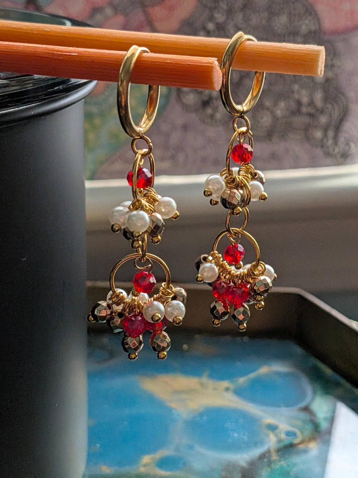 Royal Red Shaylet Earrings
