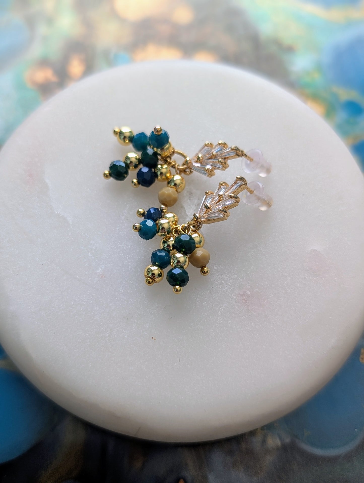Teal Shaylet Earrings
