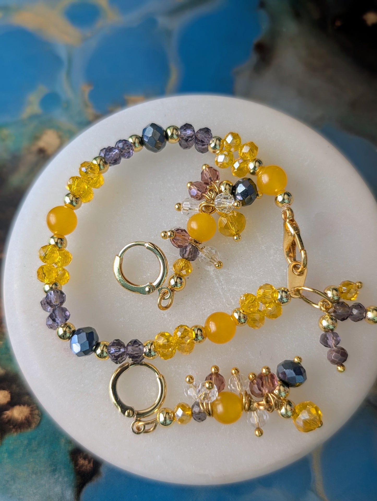Purple yellow Shaylet Set
