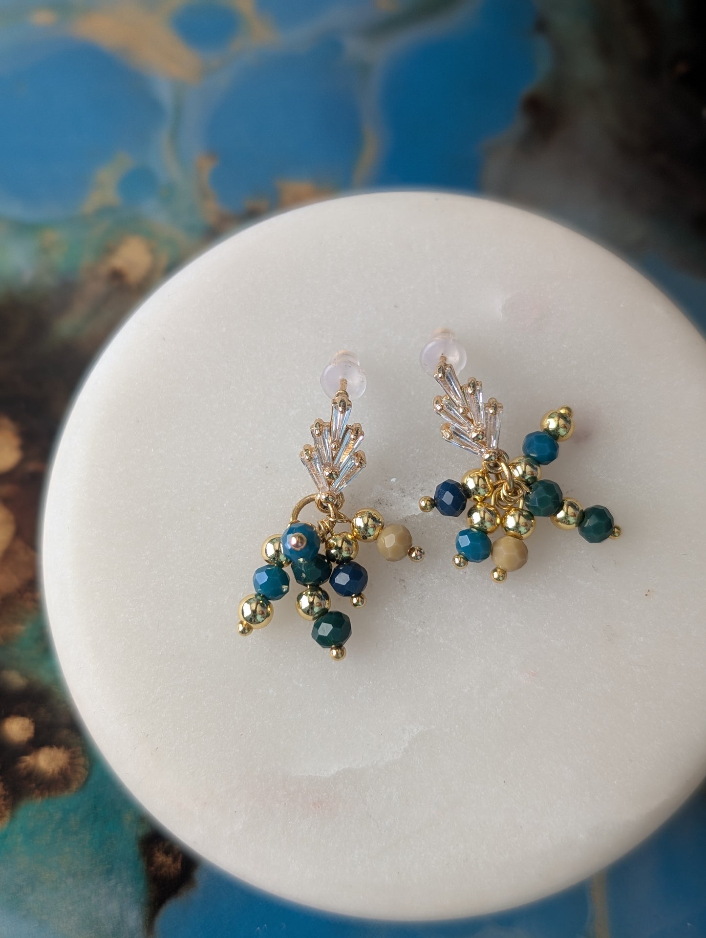 Teal Shaylet Earrings