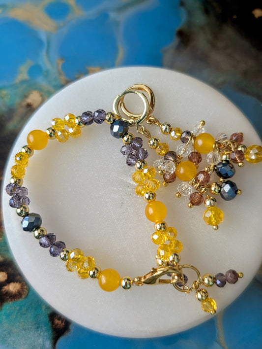 Purple yellow Shaylet Set