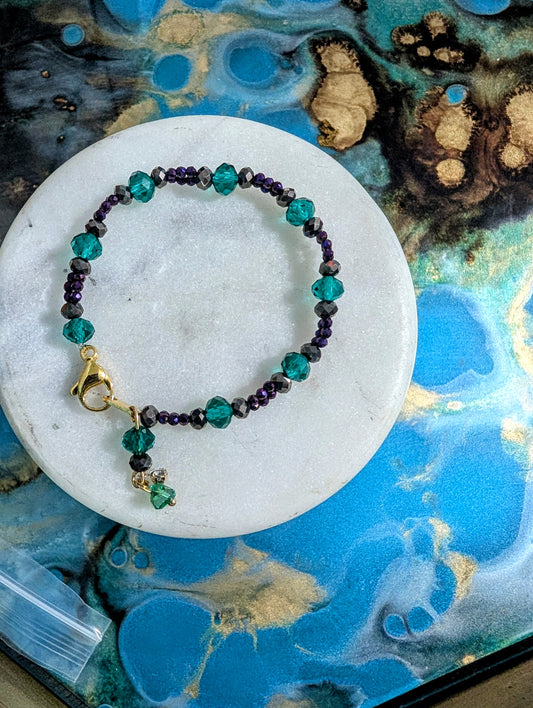 Teal and Metallic Shaylet