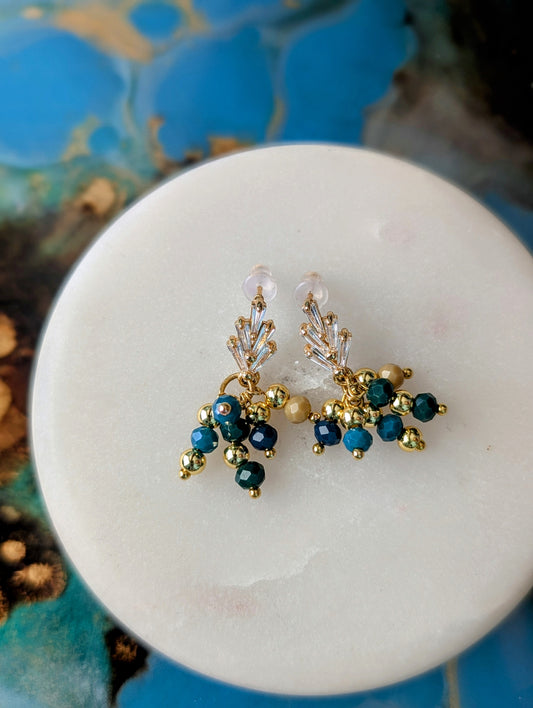Teal Shaylet Earrings